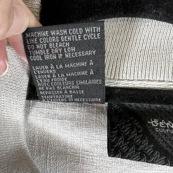 Al Wissam Jean Denim Culture Bomber Jacket Mens XXL Bone Linen Cotton‎